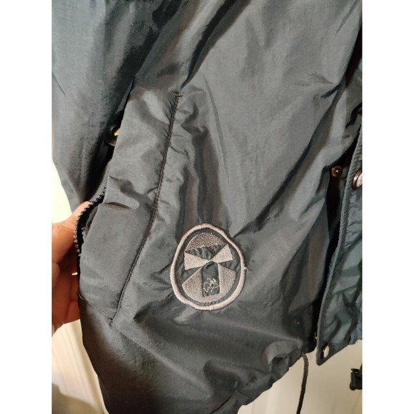 Vintage OP Ocean Pacific Tech Jacket Men's Sz L Full Zip Snap Snowboard Coat - Picture 2 of 14